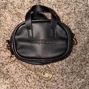 Sephora Black Cosmetic Bag with Gold Accent